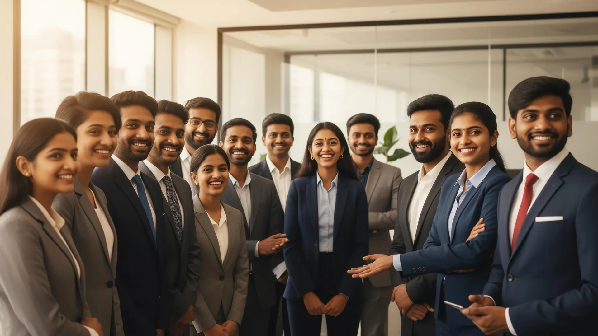 Diverse Indian working professionals